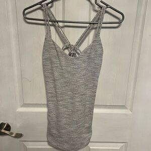 5/$100 Lululemon Grey/White Tank